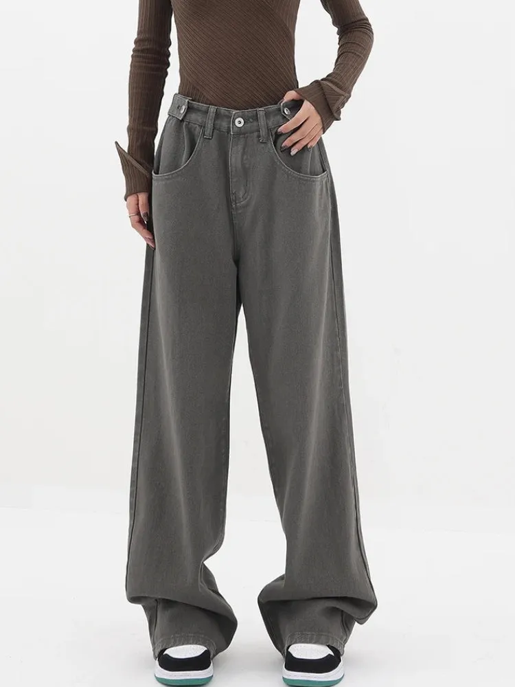 Y2K Casual Straight Leg Denim Jeans