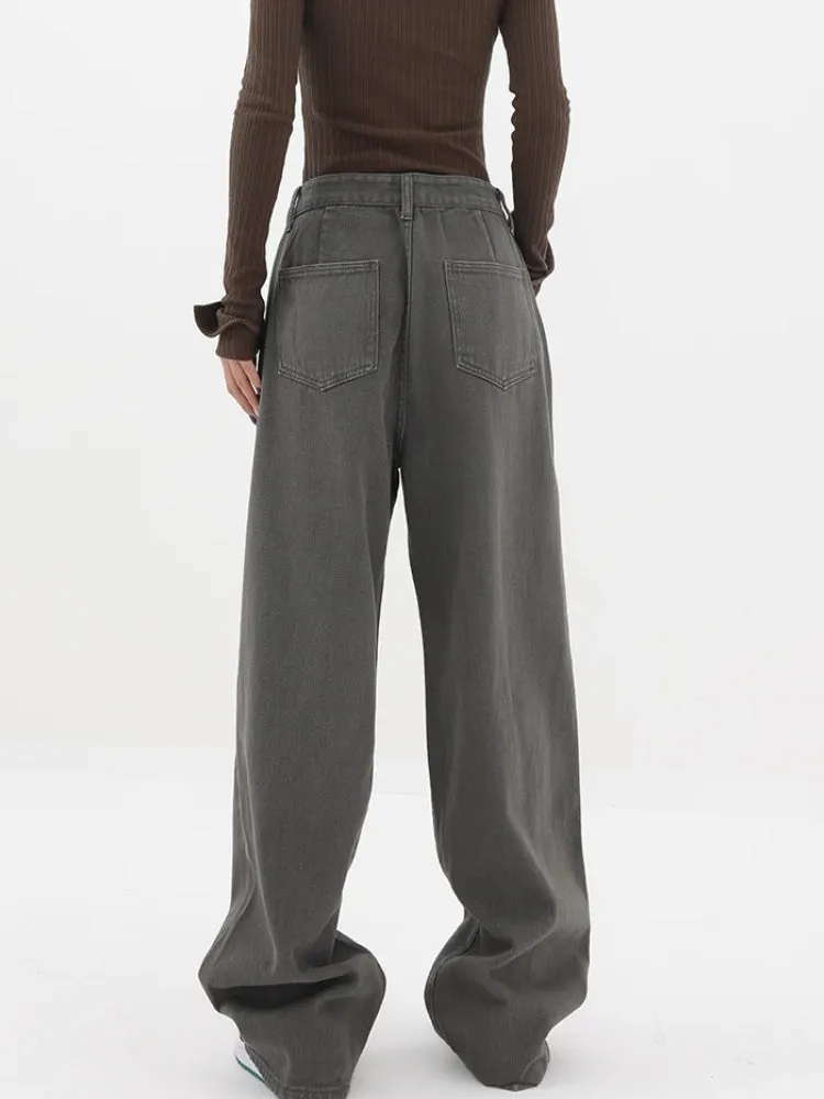 Y2K Casual Straight Leg Denim Jeans