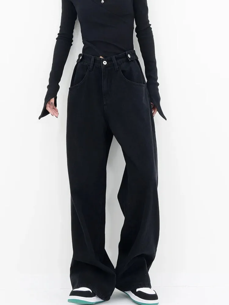 Y2K Casual Straight Leg Denim Jeans