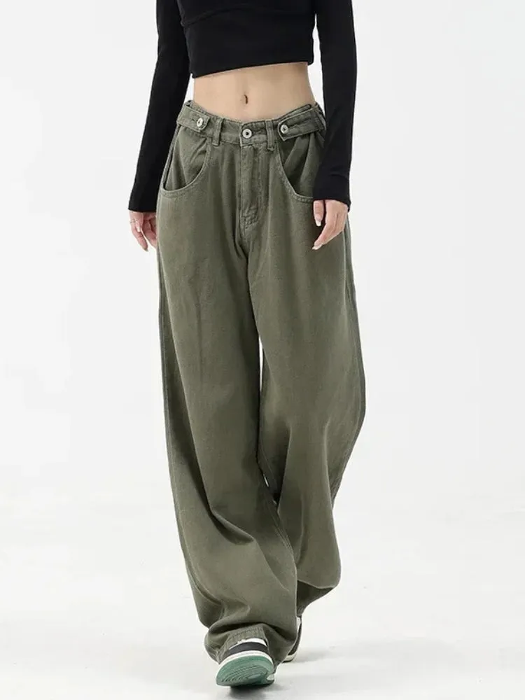 Y2K Casual Straight Leg Denim Jeans
